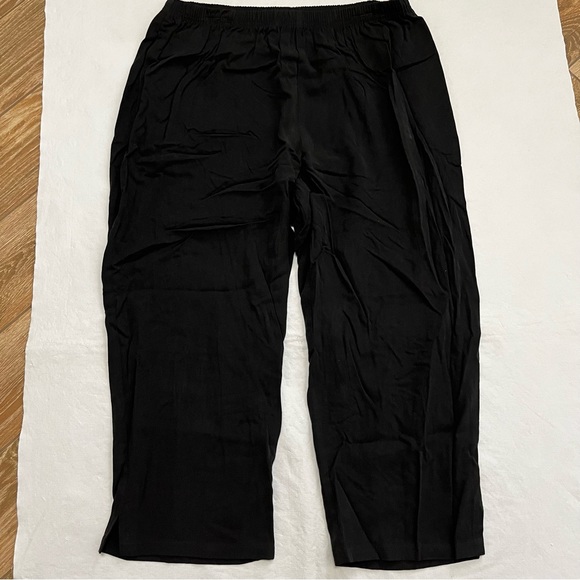 David Dart Black Tencel Pull On Pants - Picture 1 of 9